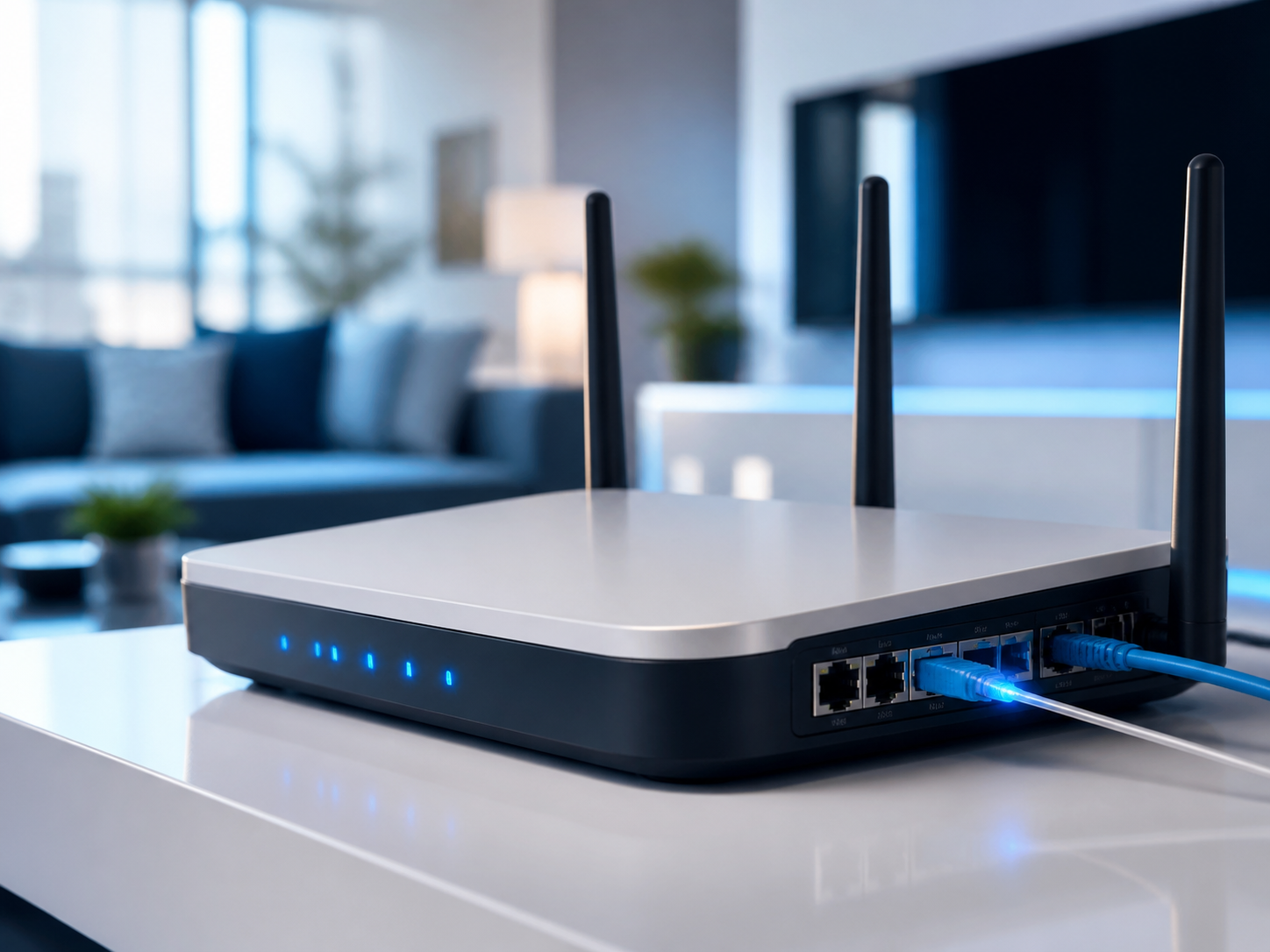 Router moderno para servicio de internet